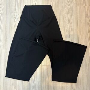 Black High-Waisted flare Leggings